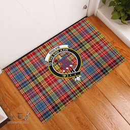 Scottish Ogilvie (Ogilvy) of Airlie Ancient Clan Tartan Rubber Door Mat - Classic Scottish Plaid Tartan Plaid