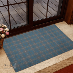 Scottish McKerrell of Hillhouse Dress Clan Tartan Rubber Door Mat - Classic Scottish Plaid Tartan Plaid