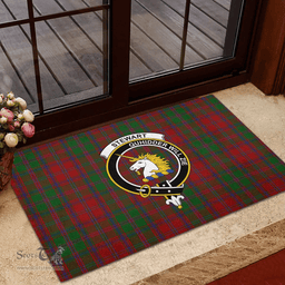Scottish Stewart of Appin 01 Clan Tartan Rubber Door Mat - Classic Scottish Plaid Tartan Plaid