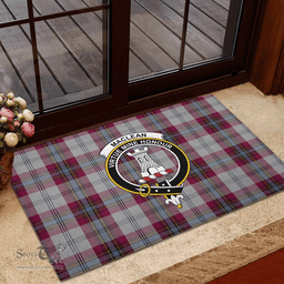 Scottish MacLean of Duart Dress 04 Clan Tartan Rubber Door Mat - Classic Scottish Plaid Tartan Plaid