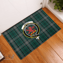 Scottish Kelly of Sleat Hunting Clan Tartan Rubber Door Mat - Classic Scottish Plaid Tartan Plaid