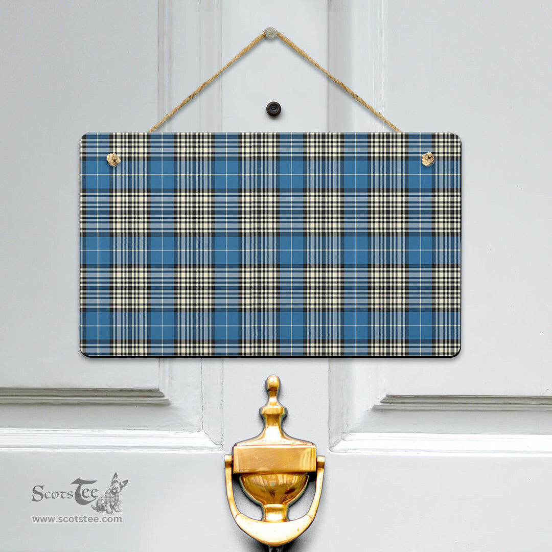 Scottish Napier Ancient Clan Tartan Door Sign - Classic Scottish Plaid Tartan Plaid