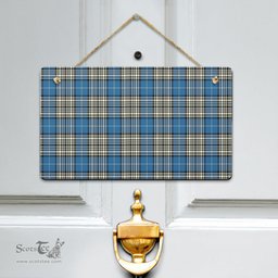 Scottish Napier Ancient Clan Tartan Door Sign - Classic Scottish Plaid Tartan Plaid