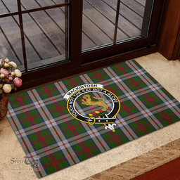 Scottish MacKintosh Dress Scott Adie Clan Tartan Rubber Door Mat - Classic Scottish Plaid Tartan Plaid