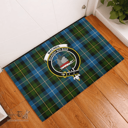 Scottish MacNeil of Barra Clan Tartan Rubber Door Mat - Classic Scottish Plaid Tartan Plaid