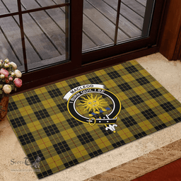 Scottish MacLeod of Lewis Vestiarium Scoticum Clan Tartan Rubber Door Mat - Classic Scottish Plaid Tartan Plaid
