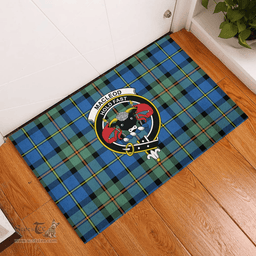 Scottish MacLeod of Harris Ancient Clan Tartan Rubber Door Mat - Classic Scottish Plaid Tartan Plaid