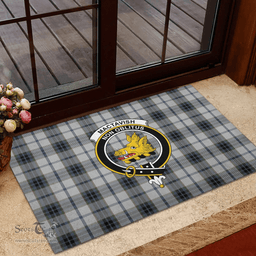 Scottish MacTavish of Dunardry Dress Clan Tartan Rubber Door Mat - Classic Scottish Plaid Tartan Plaid