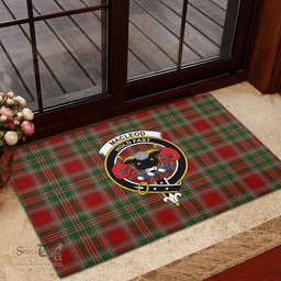 Scottish MacLeod of Gesto 02 Clan Tartan Rubber Door Mat - Classic Scottish Plaid Tartan Plaid