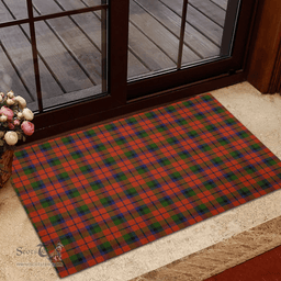 Scottish MacNaughton 02 Clan Tartan Rubber Door Mat - Classic Scottish Plaid Tartan Plaid