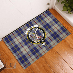 Scottish MacRae of Conchra 03 Clan Tartan Rubber Door Mat - Classic Scottish Plaid Tartan Plaid