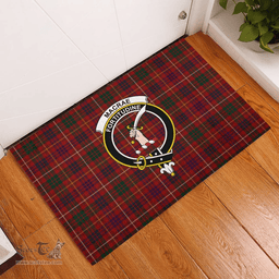 Scottish MacRae of Inverinate Clan Tartan Rubber Door Mat - Classic Scottish Plaid Tartan Plaid