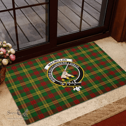 Scottish MacMillan Society of Glasgow Clan Tartan Rubber Door Mat - Classic Scottish Plaid Tartan Plaid