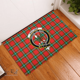 Scottish MacLaine of Loch Buie Clan Tartan Rubber Door Mat - Classic Scottish Plaid Tartan Plaid