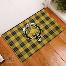 Scottish MacLeod of Lewis Ancient Clan Tartan Rubber Door Mat - Classic Scottish Plaid Tartan Plaid