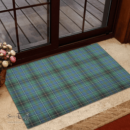 Scottish MacInnes Ancient Clan Tartan Rubber Door Mat - Classic Scottish Plaid Tartan Plaid