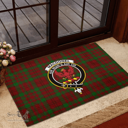 Scottish MacDonell of Keppoch 03 Clan Tartan Rubber Door Mat - Classic Scottish Plaid Tartan Plaid