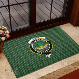 Scottish Gayre Dress Clan Tartan Rubber Door Mat - Classic Scottish Plaid Tartan Plaid