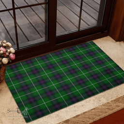 Scottish MacDonald of The Isles Clan Tartan Rubber Door Mat - Classic Scottish Plaid Tartan Plaid