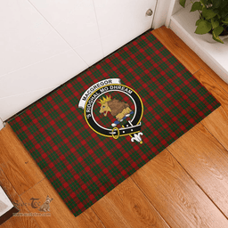 Scottish MacGregor of Glenstrae 02 Clan Tartan Rubber Door Mat - Classic Scottish Plaid Tartan Plaid