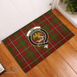 Scottish Hay Clan Tartan Rubber Door Mat - Classic Scottish Plaid Tartan Plaid