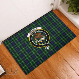 Scottish Graham of Montrose 02 Clan Tartan Rubber Door Mat - Classic Scottish Plaid Tartan Plaid