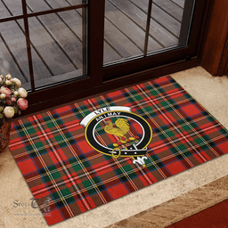 Scottish Lyle Clan Tartan Rubber Door Mat - Classic Scottish Plaid Tartan Plaid