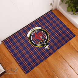 Scottish Laing of Archiestown Clan Tartan Rubber Door Mat - Classic Scottish Plaid Tartan Plaid