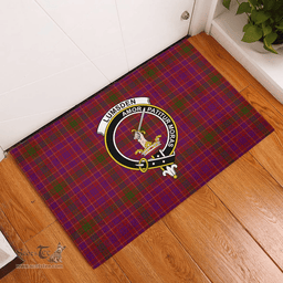 Scottish Lumsden of Clova Clan Tartan Rubber Door Mat - Classic Scottish Plaid Tartan Plaid