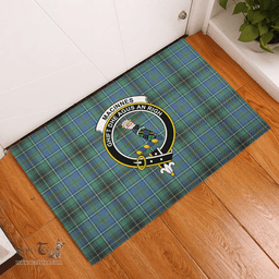 Scottish MacInnes Ancient Clan Tartan Rubber Door Mat - Classic Scottish Plaid Tartan Plaid