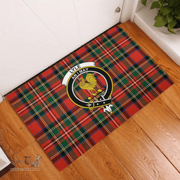 Scottish Lyle Clan Tartan Rubber Door Mat - Classic Scottish Plaid Tartan Plaid