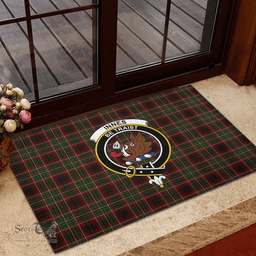 Scottish Innes of Cowie Clan Tartan Rubber Door Mat - Classic Scottish Plaid Tartan Plaid