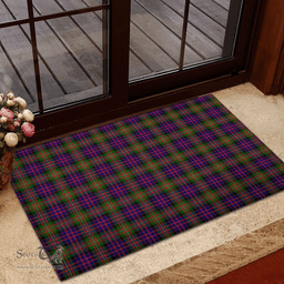 Scottish MacDonnell of Glengarry Modern Clan Tartan Rubber Door Mat - Classic Scottish Plaid Tartan Plaid