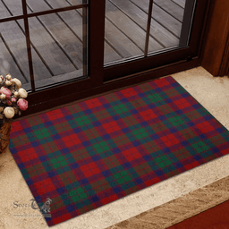Scottish Fraser of Altyre Clan Tartan Rubber Door Mat - Classic Scottish Plaid Tartan Plaid
