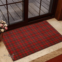 Scottish MacDonald of Staffa 02 Clan Tartan Rubber Door Mat - Classic Scottish Plaid Tartan Plaid