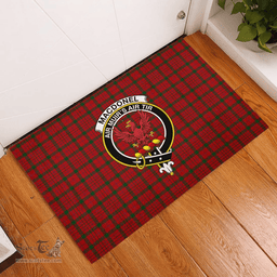 Scottish MacDonell of Keppoch 02 Clan Tartan Rubber Door Mat - Classic Scottish Plaid Tartan Plaid