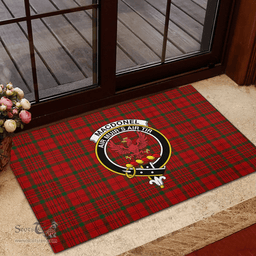 Scottish MacDonell of Keppoch 04 Clan Tartan Rubber Door Mat - Classic Scottish Plaid Tartan Plaid