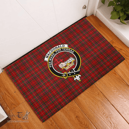 Scottish MacDonald of Staffa 02 Clan Tartan Rubber Door Mat - Classic Scottish Plaid Tartan Plaid