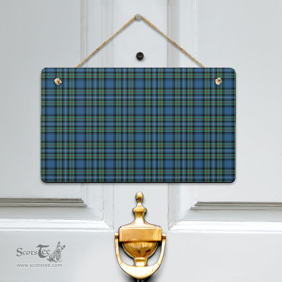 Scottish Robertson Hunting Ancient Clan Tartan Door Sign - Classic Scottish Plaid Tartan Plaid