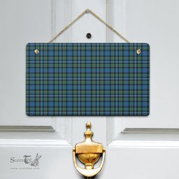 Scottish Robertson Hunting Ancient Clan Tartan Door Sign - Classic Scottish Plaid Tartan Plaid