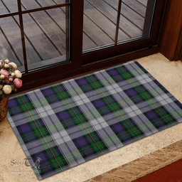 Scottish MacCallum (Malcolm) Dress 03 Clan Tartan Rubber Door Mat - Classic Scottish Plaid Tartan Plaid
