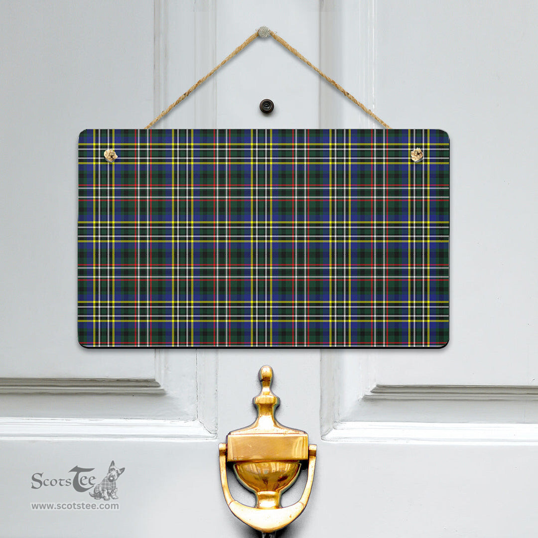 Scottish SCOTT GREEN MODERN Clan Tartan Door Sign - Classic Scottish Plaid Tartan Plaid