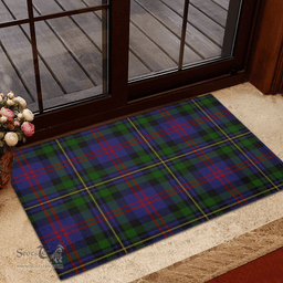 Scottish MacCallum of Berwick Clan Tartan Rubber Door Mat - Classic Scottish Plaid Tartan Plaid