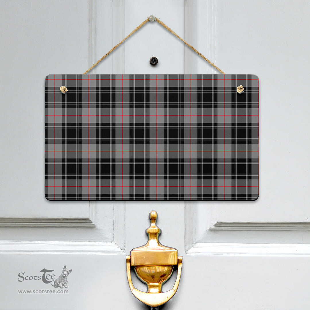 Scottish Moffat Modern Clan Tartan Door Sign - Classic Scottish Plaid Tartan Plaid
