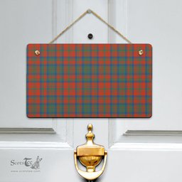 Scottish Matheson Ancient Clan Tartan Door Sign - Classic Scottish Plaid Tartan Plaid