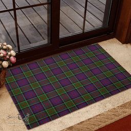 Scottish MacDonald of Clanranald Clan Tartan Rubber Door Mat - Classic Scottish Plaid Tartan Plaid