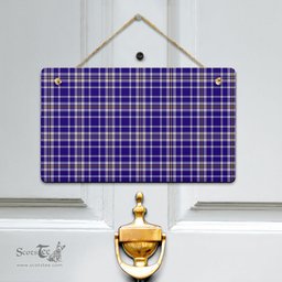 Scottish Ochterlony Clan Tartan Door Sign - Classic Scottish Plaid Tartan Plaid