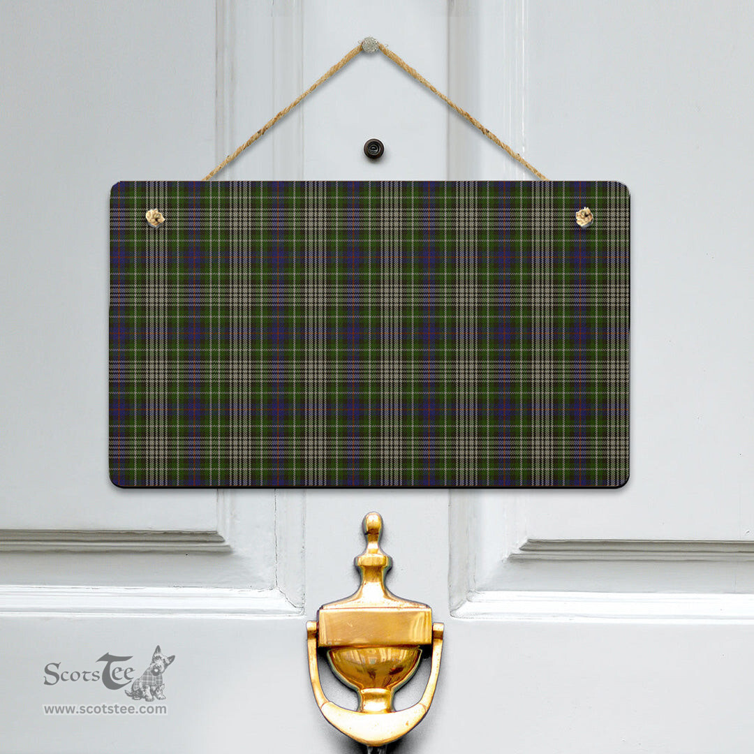 Scottish Davidson Tulloch Dress Clan Tartan Door Sign - Classic Scottish Plaid Tartan Plaid