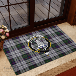 Scottish MacCallum (Malcolm) Dress 02 Clan Tartan Rubber Door Mat - Classic Scottish Plaid Tartan Plaid
