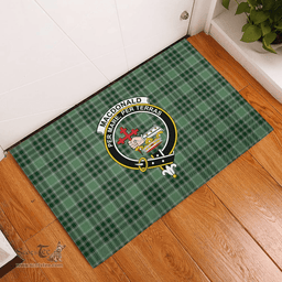 Scottish MacDonald Lord of the Isles Hunting 01 Clan Tartan Rubber Door Mat - Classic Scottish Plaid Tartan Plaid